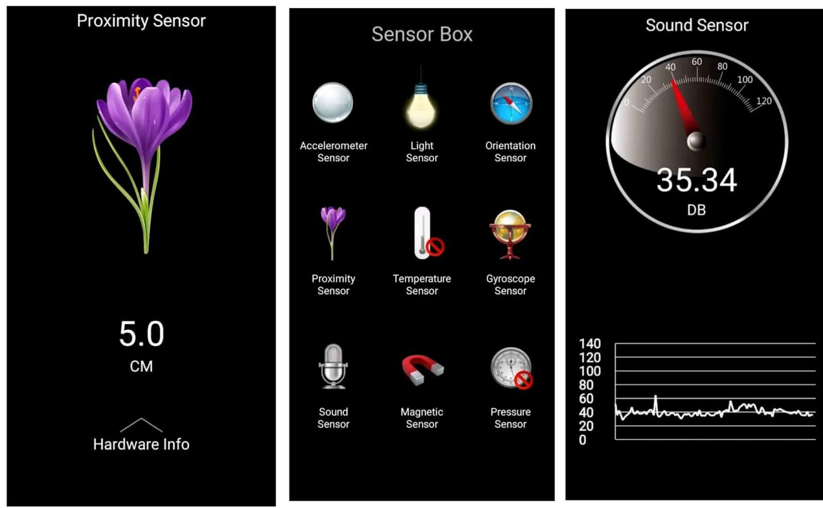 تطبيق Sensor Box