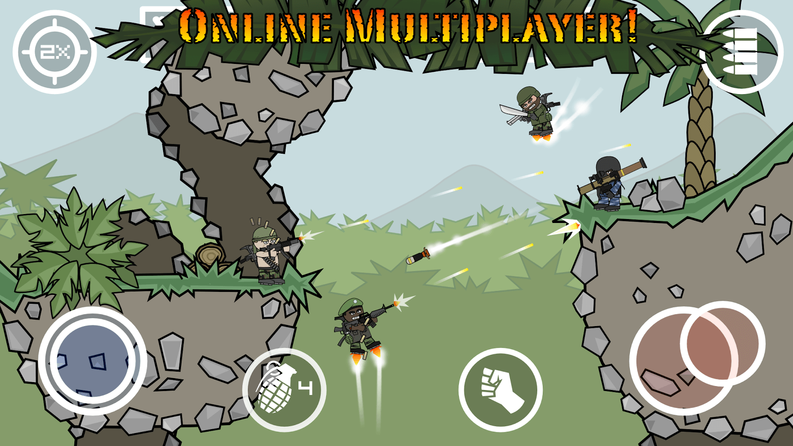 لعبة Mini Militia - Doodle Army 2