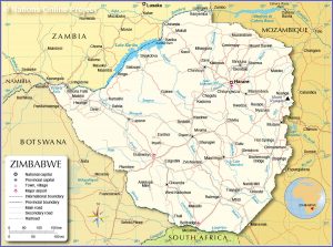 خريطة زيمبابوي